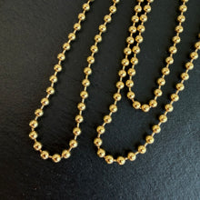 Load image into Gallery viewer, Italian Gold Ball Chain

