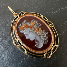 Load image into Gallery viewer, Hard Stone Cameo Pendant
