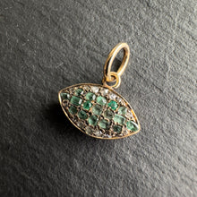 Load image into Gallery viewer, Emerald &amp; Diamond Evil Eye
