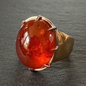 APOR Bespoke ~ Garnet Signet Ring