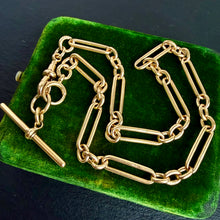 Load image into Gallery viewer, 18k Gold Trombone Link Chain
