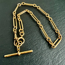 Load image into Gallery viewer, 18k Gold Trombone Link Chain
