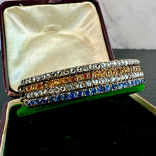 Load image into Gallery viewer, Sapphire Diamond &amp; Topaz Bracelet
