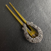 Load image into Gallery viewer, Cut Steel Horseshoe Hair Clip
