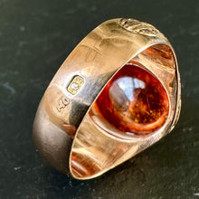 Load image into Gallery viewer, Spessartite Garnet Signet Ring

