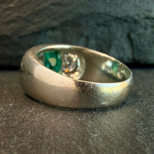 Load image into Gallery viewer, Emerald and Diamond Ring
