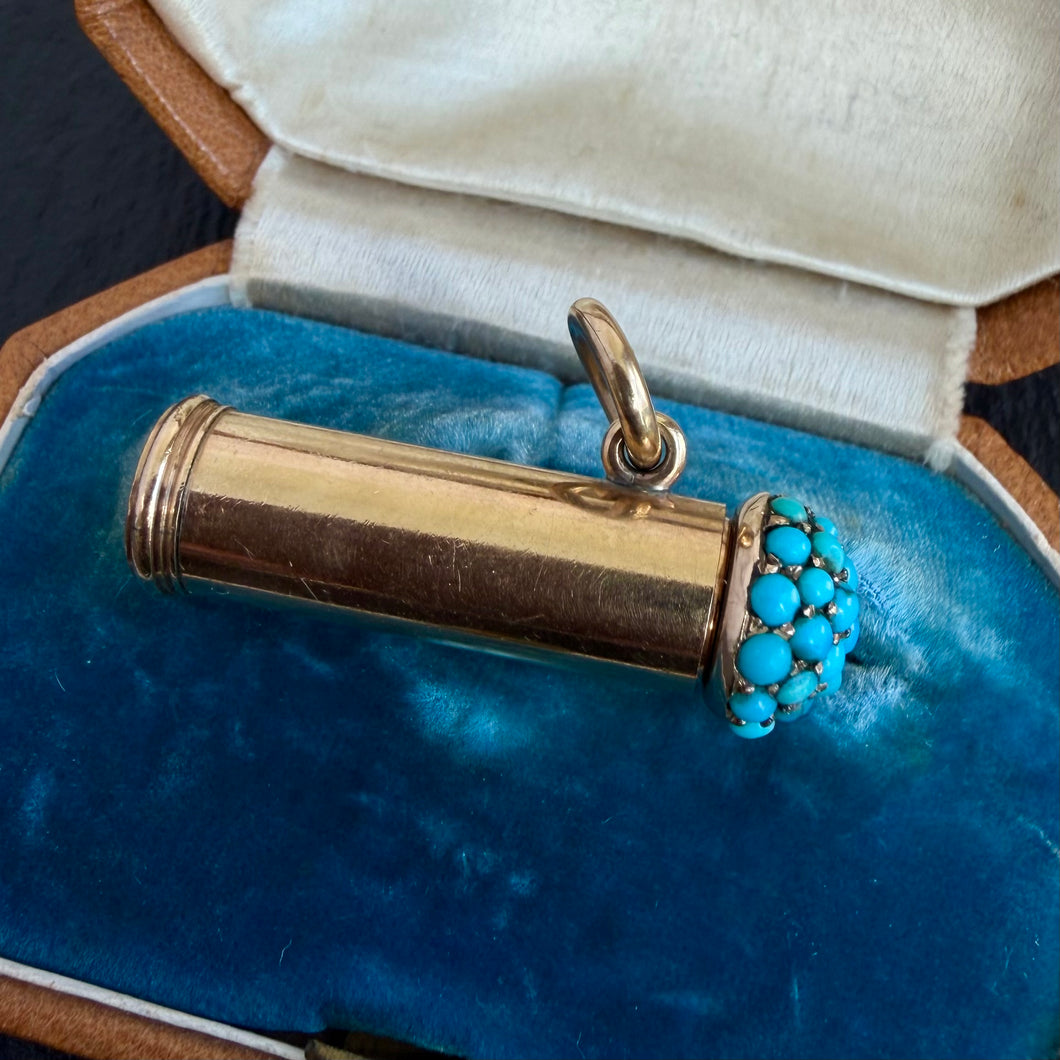 Turquoise Pencil Pendant
