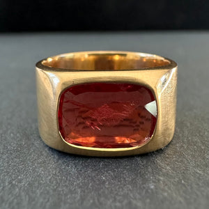 APOR Bespoke ~ Orange-Red Spinel Ring