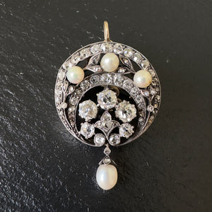 Diamond and Pearl Pendant