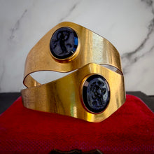 Load image into Gallery viewer, Agate Intaglio Pinchbeck Bangles
