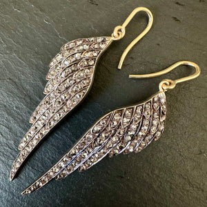 APOR Bespoke ~ Diamond Wing Earrings