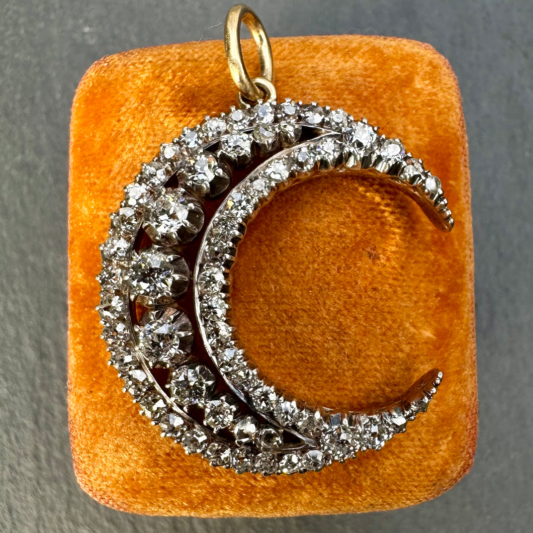 Diamond Crescent Pendant