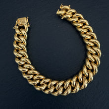 Load image into Gallery viewer, 18k Gold Heavy Curb Link Bracelet
