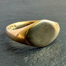 Load image into Gallery viewer, 18k Gold Antique Oblong Signet Ring
