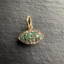 Load image into Gallery viewer, Emerald &amp; Diamond Evil Eye
