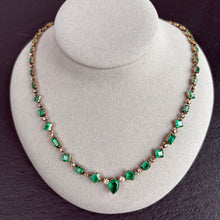 Load image into Gallery viewer, Emerald &amp; Diamond Necklace

