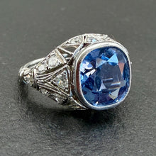 Load image into Gallery viewer, Belle Epoque Sapphire &amp; Diamond Ring
