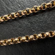 Load image into Gallery viewer, 9k Gold Faceted Belcher Link Chain Necklace
