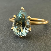 Load image into Gallery viewer, APOR Bespoke ~ Aquamarine Pear Ring
