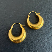 Load image into Gallery viewer, 22k Gold Hoop Earrings
