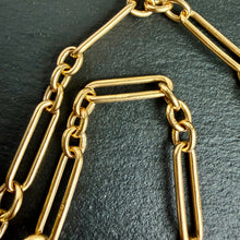 Load image into Gallery viewer, 18k Gold Trombone Link Chain
