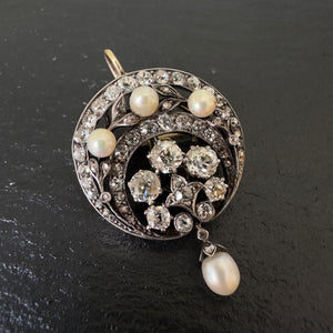 Diamond and Pearl Pendant