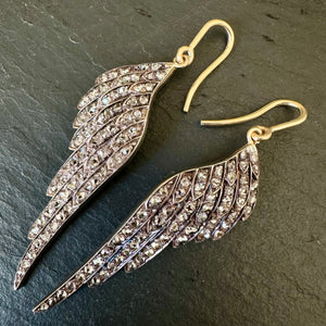 Bespoke Diamond Wing Earrings