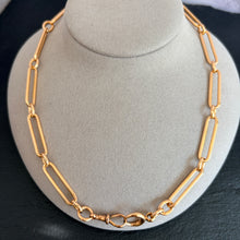 Load image into Gallery viewer, 15k Gold Trombone Link Chain
