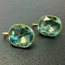 Load image into Gallery viewer, Aquamarine Paste Earrings
