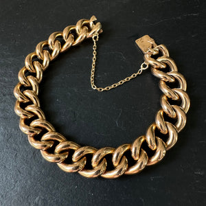 Gold ‘Henriette’ Bracelet Curb Bracelet
