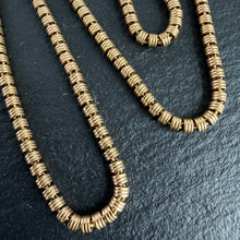 Load image into Gallery viewer, 18k Small Gold Barrel Chain
