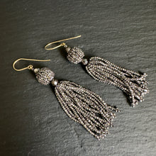 Load image into Gallery viewer, Cut Steel Tassel Earrings
