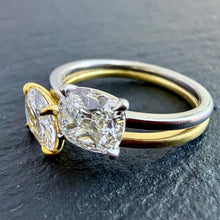 Load image into Gallery viewer, ROCKS Bespoke ~ Platinum and 22k gold Diamond Ring
