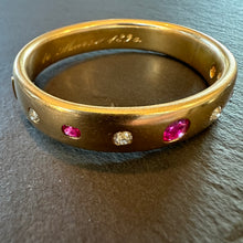 Load image into Gallery viewer, Reserved - Ruby and Diamond Bangle
