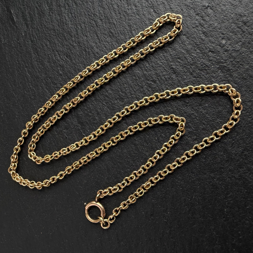 14k Gold Fancy Link Chain