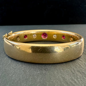 Ruby and Diamond Bangle