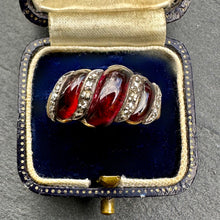 Load image into Gallery viewer, Garnet &amp; Diamond Memorial Ring
