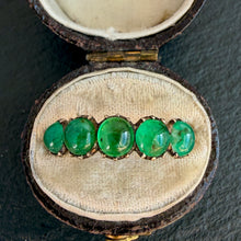 Load image into Gallery viewer, Cabochon Emerald 5 stone Ring
