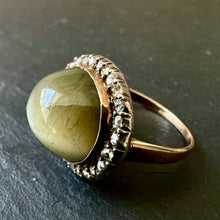 Load image into Gallery viewer, Chrysoberyl &amp; Diamond Ring
