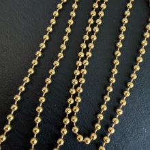 Load image into Gallery viewer, Italian Gold Ball Chain
