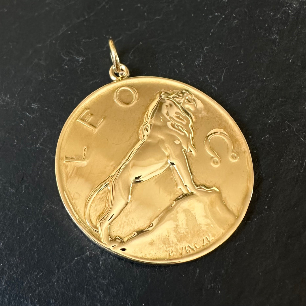 Gold ‘Vincze’ Leo Pendant