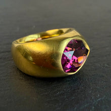 Load image into Gallery viewer, Bespoke Tanzanian Garnet Ring
