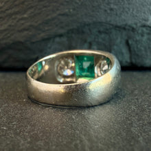 Load image into Gallery viewer, Emerald and Diamond Ring
