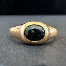 Load image into Gallery viewer, APOR Bespoke ~ Teal Sapphire Signet Ring
