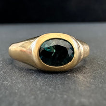 Load image into Gallery viewer, APOR Bespoke ~ Teal Sapphire Signet Ring

