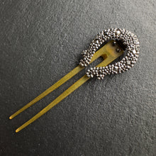 Load image into Gallery viewer, Cut Steel Horseshoe Hair Clip
