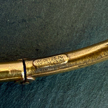 Load image into Gallery viewer, Etruscan Revival 15k gold Jaguar/Panther Bangle
