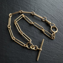 Load image into Gallery viewer, 18k Gold Heavy Trombone Chain
