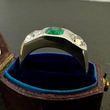 Load image into Gallery viewer, On hold - Emerald &amp; Diamond Ring
