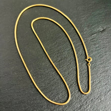 Load image into Gallery viewer, 18k Gold 23.5” Snake Chain
